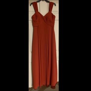 Rust Azazie Bridesmaid dress